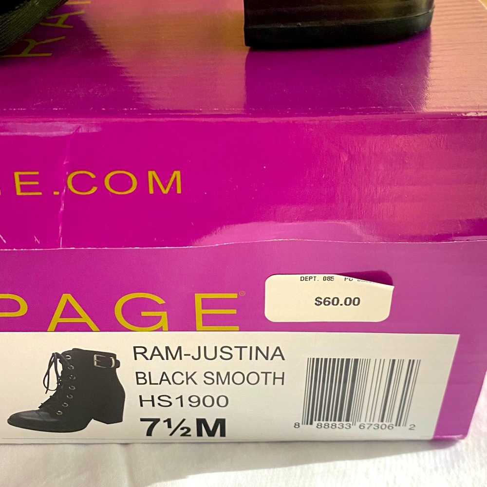 Black Rampage Boots 7.5